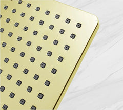 Fossa 8 Inch Rainfall Shower Head Fixed Shower Head 304 Stainless Steel Rain Showers Overhead Wall Mounted, (Gold) - Fossa Home