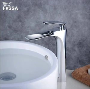 Alive Extended Body Brass Wash Basin Mixer Tap (Chrome) - Fossa Home