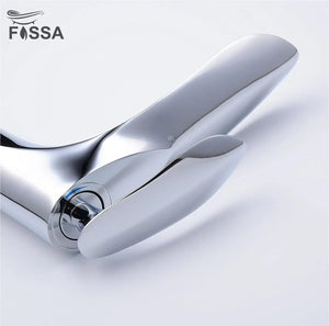 Alive Extended Body Brass Wash Basin Mixer Tap (Chrome) - Fossa Home
