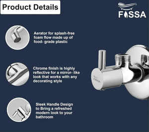 Fossa Stainless Stell Angle Valve silver - Fossa Home