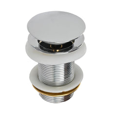 Fossa 3" Inch Brass Pop Up Waste Coupling with Smooth Push Button,Waste Coupling,Drain Out let System Pop up Full Threaded Waste Coupling (Chrome Finish) - Fossa Home