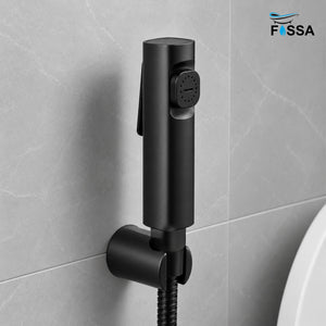 Fossa Erica Matte Black Health Faucet Gun for Modern Bathroom Use