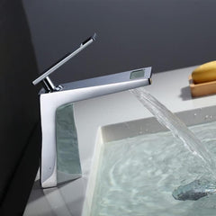 Fossa Royal Basin Taps with Single Lever Basin Mixer Faucet Chrome Finish (Deck Mount Installation Type) - Fossa Home