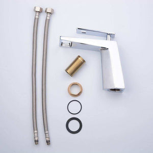 Fossa Royal Basin Taps with Single Lever Basin Mixer Faucet Chrome Finish (Deck Mount Installation Type) - Fossa Home