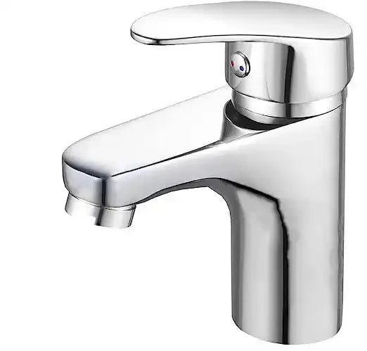 Fossa Taps for Bathroom Sink Chrome Basin Mixer Tap Brass Modern Single Handle Bathroom Faucet FSLF-001 - Fossa Home