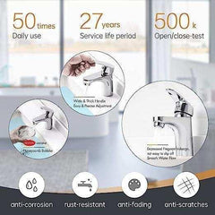 Fossa Taps for Bathroom Sink Chrome Basin Mixer Tap Brass Modern Single Handle Bathroom Faucet FSLF-001 - Fossa Home