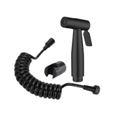 Fossa Hand Held Bidet Sprayer Premium Stainless Steel Sprayer - Health Faucet for Toilet, with 1 Mtr Spring Flexible Shower Hose Pipe,Hook (Black) - Fossa Home