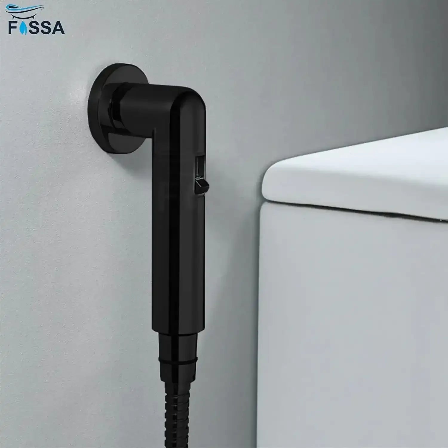Fossa Magnetic Health Faucet with Magnetic Holder/Bidet Sprayer for Toilet and Bathroom/Jet Spray Black Fossa Home