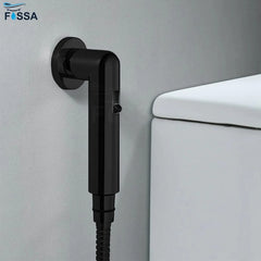 Fossa Magnetic Health Faucet with Magnetic Holder/Bidet Sprayer for Toilet and Bathroom/Jet Spray Black Fossa Home