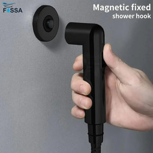 Magnetic Black ABS Health Faucet with 1 Meter 304-Grade SS Hose Pipe & Hook - Fossa Home