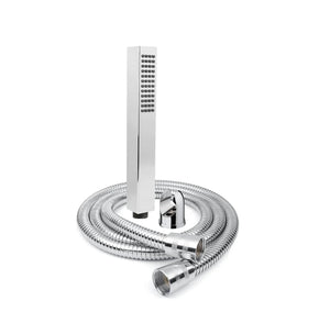 Fossa Hexa Square ABS Hand - Held Shower for Bathroom, High Pressure Shower Set Chrome Finish (Only Hand Shower) - Fossa Home