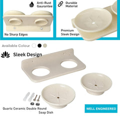 semi-ceramic soap dish, double soap dish, bathroom soap stand, durable soap dish, stylish bathroom accessory, water-resistant soap dish, modern soap holder, bathroom accessories, toothbrush holder, ceramic toothbrush stand, shower rack organizer, sink rack for soap, toilet accessory holder, bathroom decor, ceramic storage solution, toilet paper holder, ceramic towel rack, soap drying rack, ceramic sink tray, white bathroom accessories, portable bathroom organizer, luxury soap tray