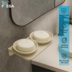 semi-ceramic soap dish, double soap dish, bathroom soap stand, durable soap dish, stylish bathroom accessory, water-resistant soap dish, modern soap holder, bathroom accessories, toothbrush holder, ceramic toothbrush stand, shower rack organizer, sink rack for soap, toilet accessory holder, bathroom decor, ceramic storage solution, toilet paper holder, ceramic towel rack, soap drying rack, ceramic sink tray, white bathroom accessories, portable bathroom organizer, luxury soap tray