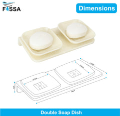 semi-ceramic soap dish, double soap dish, bathroom soap stand, durable soap dish, stylish bathroom accessory, water-resistant soap dish, modern soap holder, bathroom accessories, toothbrush holder, ceramic toothbrush stand, shower rack organizer, sink rack for soap, toilet accessory holder, bathroom decor, ceramic storage solution, toilet paper holder, ceramic towel rack, soap drying rack, ceramic sink tray, white bathroom accessories, portable bathroom organizer, luxury soap tray
