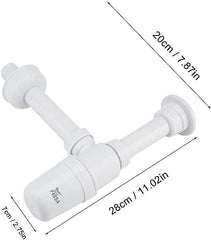 Fossa® ABS Bottle Trap for Wash basins Bottle Trap With Wall Flange and 12 Inches Pipe Round - Fossa Home