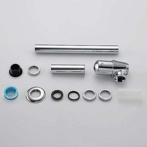 Fossa Brass Bottle Trap for Wash basins | Bottle Trap With Wall Flange and 12 Inches Pipe | Chrome Finish - Fossa Home