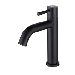Matte finis black kitchen faucet