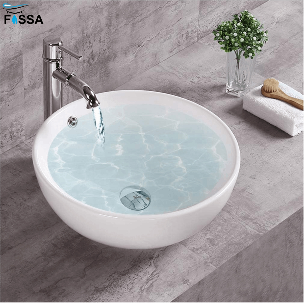 Fossa Chrome Finish Pop-up Brass Basin Drainer/Waste Coupling/Waste Kit for Bathroom Wash Basin/Vessel Sink 3 Inch Brass Full Threaded Pop Up Waste Coupling - Fossa Home