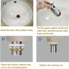 Fossa Chrome Finish Pop-up Brass Basin Drainer/Waste Coupling/Waste Kit for Bathroom Wash Basin/Vessel Sink 3 Inch Brass Full Threaded Pop Up Waste Coupling - Fossa Home