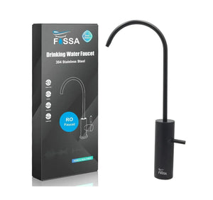 Opera J Bend RO Tap/Faucet Premium Stainless Steel Black - Fossa Home