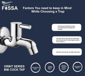 Orbit Brass Faucet Bib Cock Tap (Short Body) - Fossa Home