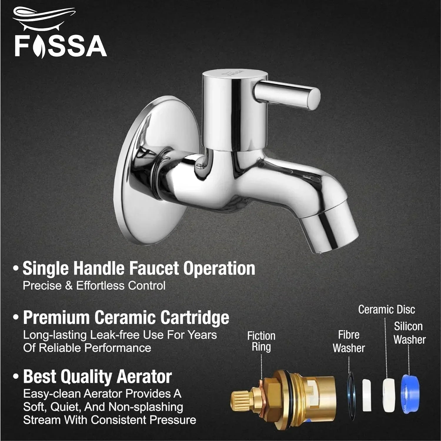Orbit Brass Faucet Bib Cock Tap (Short Body) - Fossa Home