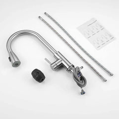 Fossa Pull-Out Kitchen Tap 360° Swivel Range Sink Mixer Tap Single Lever Mixer Tap for Kitchen Sink ( Light Weight) Fossa Home