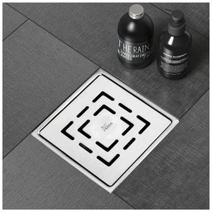 Apex Floor Drain (5 x 5 Inches) Premium Stainlees Steel - Fossa Home