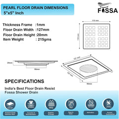Dimension Floor Drains