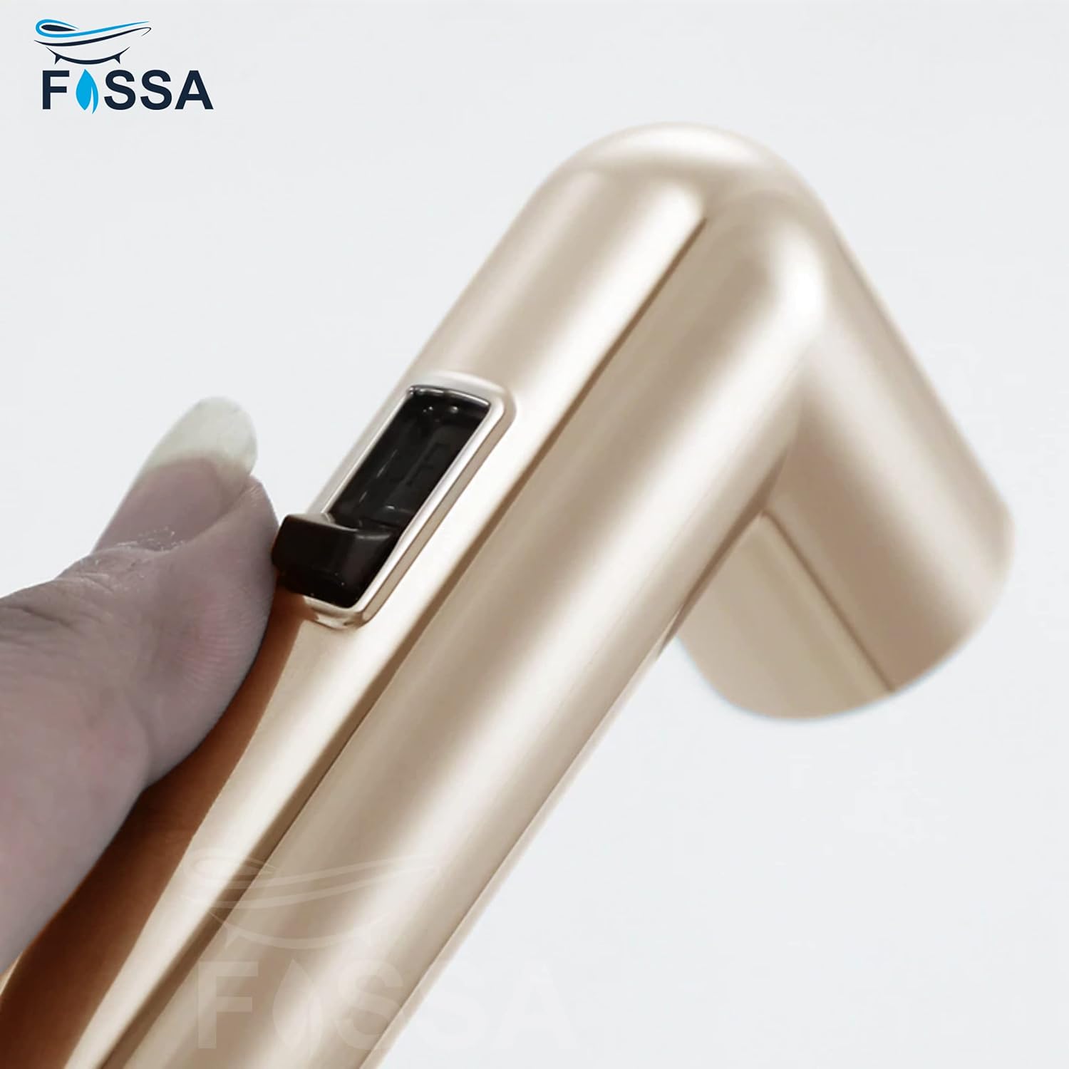 Fossa Magnetic ABS Health Faucet for Toilet and Bathroom – Health Faucet with Stainless Steel1 Meter Hose Pipe & Magnetic Holder | Rose Gold - Fossa Home