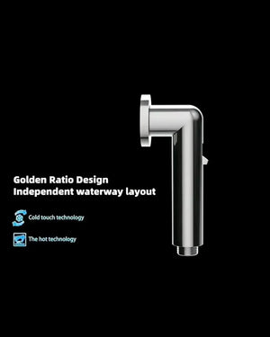 Magnetic Silver ABS Health Faucet with 1 Meter 304-Grade SS Hose Pipe & Hook - Fossa Home
