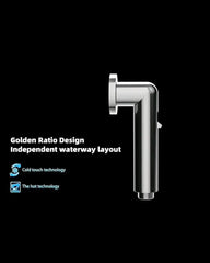 Fossa Magnetic Health Faucet/Bidet Sprayer for Toilet and Bathroom with 1 Mtr Hose Pipe and Magnet Holder (Silver) Fossa Home