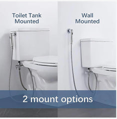 Fossa Magnetic Health Faucet/Bidet Sprayer for Toilet and Bathroom with 1 Mtr Hose Pipe and Magnet Holder (Silver) Fossa Home