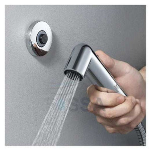 Fossa Magnetic Health Faucet/Bidet Sprayer for Toilet and Bathroom with 1 Mtr Hose Pipe and Magnet Holder (Silver) - Fossa Home