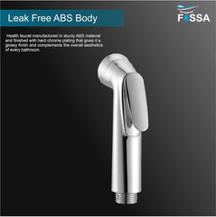 Fossa Nexus Health Faucet for Bathroom Hand Spray for Toilet Leak Proof Toilet Sprayer Portable Hand Faucets with 1 mtr Pipe and Hook (Olny Gun) Fossa Home