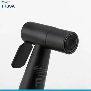 Fossa Hand Held Bidet Sprayer Premium Stainless Steel Sprayer Shattaf - Bidet Spray Head for Toilet, Hand Bidet Sprayer for Toilet Black - Fossa Home
