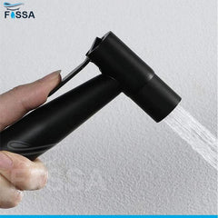 Fossa Hand Held Bidet Sprayer Premium Stainless Steel Sprayer Shattaf - Bidet Spray Head for Toilet, Hand Bidet Sprayer for Toilet Black Fossa Home