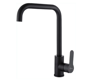 Fossa High Pressure Kitchen Faucet 360° Swivel, Stainless Steel Kitchen Faucet, Kitchen Mixer Tap with High L Bend Spout-257mm (Black) Fossa Home