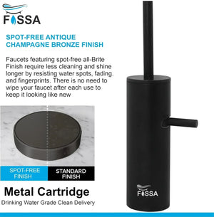 Opera L Bend RO Tap/Faucet Premium Stainless Steel Black - Fossa Home