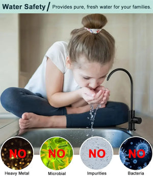 RO Tap/Faucet Premium Stainless Steel Black - Fossa Home