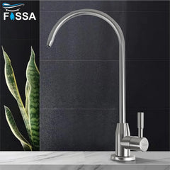 Fossa RO Tap Kitchen Water Filter Faucet, 100% Lead-Free Drinking Water Faucet Stainless Steel 304 Body Brushed Nickel Finish (Chrome) Fossa Home