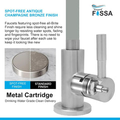 Fossa Stainless Steel RO Tap with Flexible Swivel Spout for Kitchen/Sink/Wash Basin - Matte Finish, Water Filter Faucet, 100% Lead-Free Drinking Water Faucet Stainless Steel Body (Grey) Fossa Home