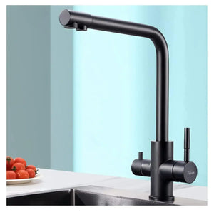 Fossa 3-Way Kitchen Tap, 360° Swivel, Kitchen Mixer Tap for, 3-in-1 High Pressure Tap, Drinking Tap with Hot & Cold Water - Fossa Home