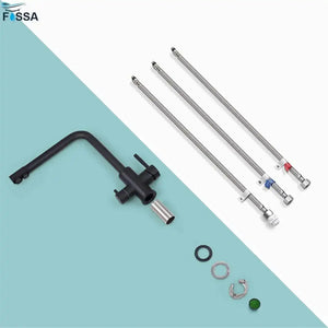 Fossa 3-Way Kitchen Tap, 360° Swivel, Kitchen Mixer Tap for, 3-in-1 High Pressure Tap, Drinking Tap with Hot & Cold Water Fossa Home