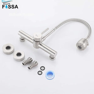 Fossa Kitchen Sink Wall Mount with Sprayer Stainless Steel Mixer Tap Faucet Fossa Home