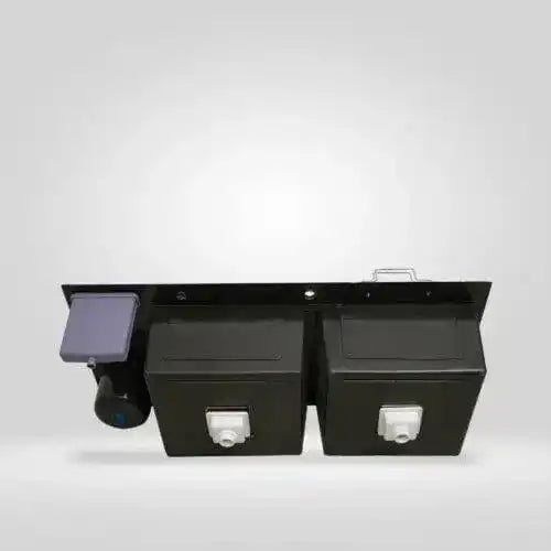 Fossa 45"x20"x10" Inch Double Bowl With Dustbin Stainless Steel Handmade Kitchen Sink Matte Finish Fossa Home