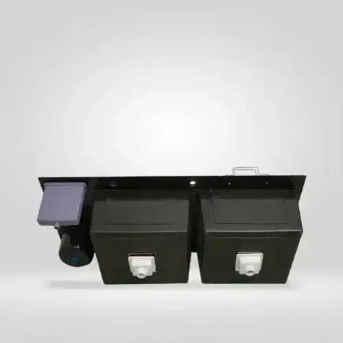 Premium 45 x 20 x 10 Inch Double Bowl Handmade Kitchen Sink with Dustbin,Silver Stainless Steel - Fossa Home