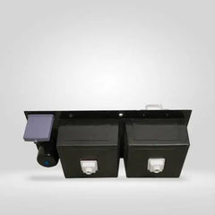 Fossa 45"x20"x10" Inch Double Bowl With Dustbin Stainless Steel Handmade Kitchen Sink Matte Finish Fossa Home