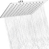 Fossa 4x4 Rain Overhead Shower Square 304 Stainless Steel Rain Showers Overhead Wall Mounted, Without Arm UOHS-001 Fossa Home