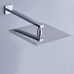 Fossa 4x4 Rain Overhead Shower Square 304 Stainless Steel Rain Showers Overhead Wall Mounted, Without Arm UOHS-001 Fossa Home